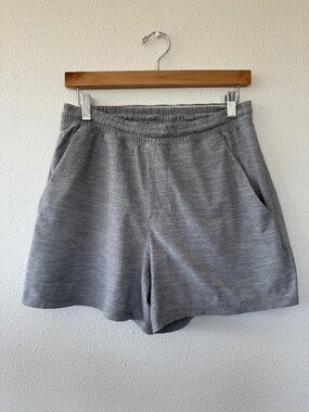 lululemon Mens Pace Breaker Shorts Lined 5 inch Heather Grey Size S